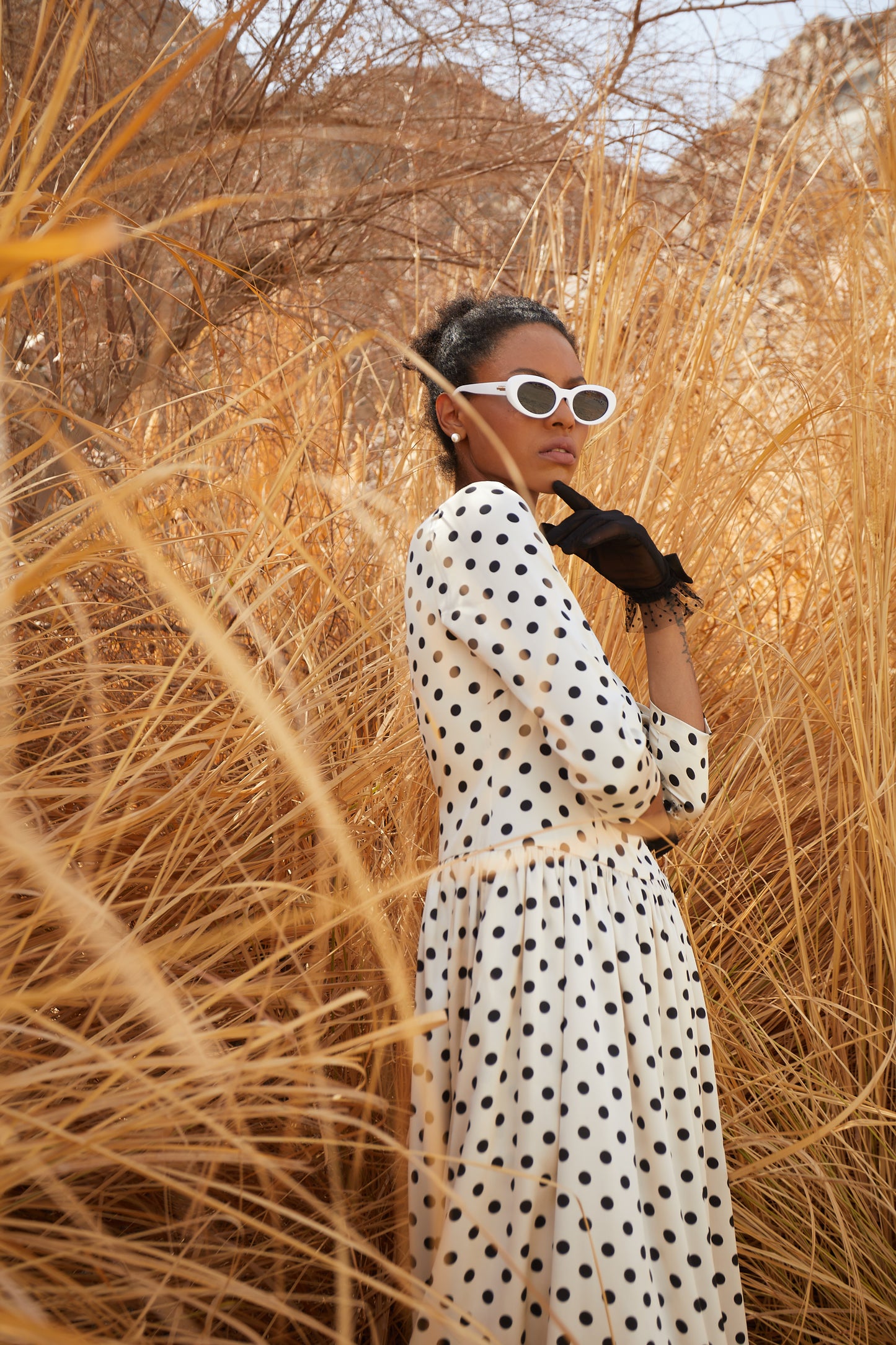 Rosina Polka Dot Dress
