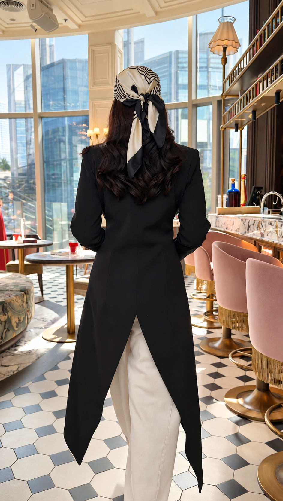 Noir Tailored Longline Jacket