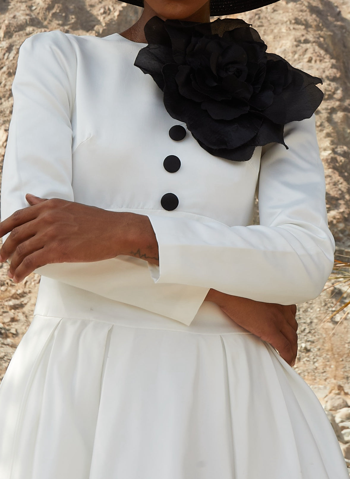 Amelia White Midi Dress