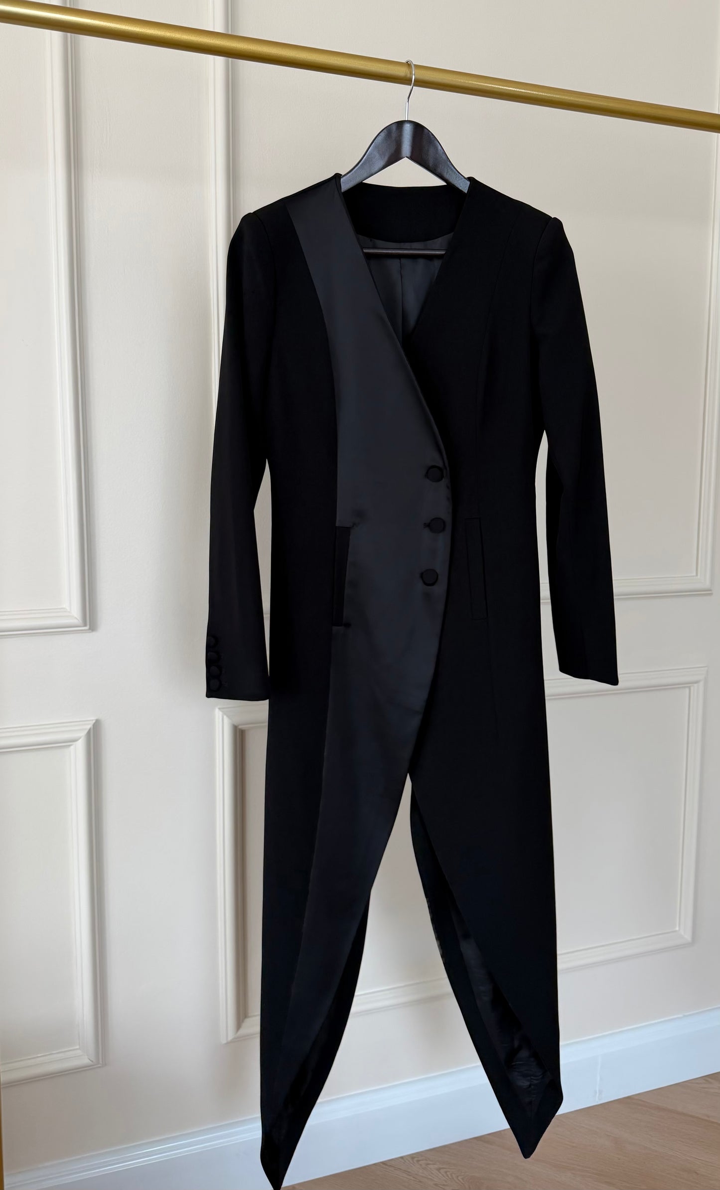Noir Tailored Longline Jacket